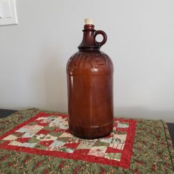 Antique Vintage Brown Glass Purex Bottle 