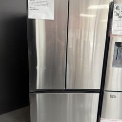 Bespoke 30 cu. ft. 3-Door French Door Smart Refrigerator with Autofill Water Pitcher in Stainless Steel, Standard Depth