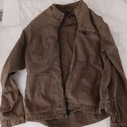 Olive Denim Jacket Men's 