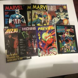Marvel Year In Review / Preview Magazine  Lot Of 8