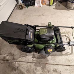 Green Machine Electric Lawnmower W/Charger 