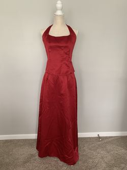 Red Wine Colored Gown