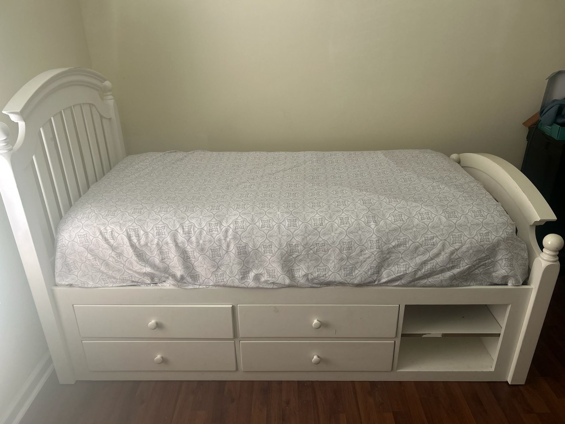 Twin Storage Bed & Mattress