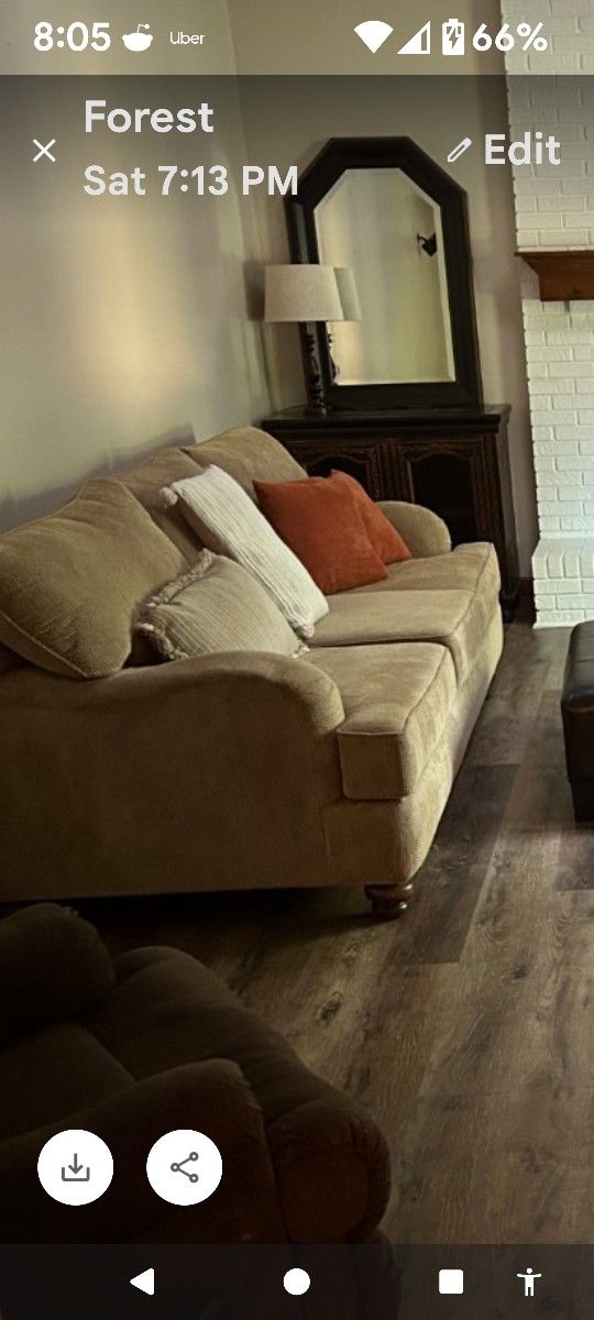 two couches for Sale If U See Ad It's Available
