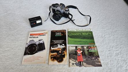 Cannon AE1 Program 35mm Camera And Lenses