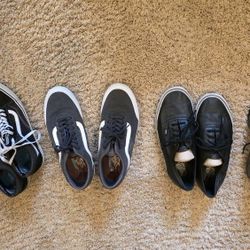 Lot Of 4 Pairs Of Men's Size 12 Shoes Vans, Hylete