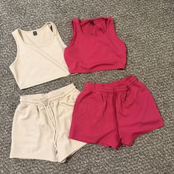 2 Piece Shorts & Shirt Set Size L