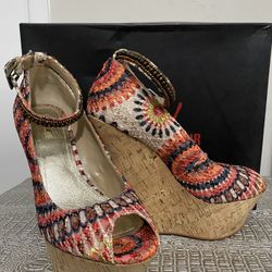 Wild Pair Multicolored Wedge Heel