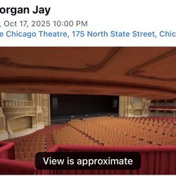 Morgan Jay Sold out Show Chicago Theatre 10pm (for sale)