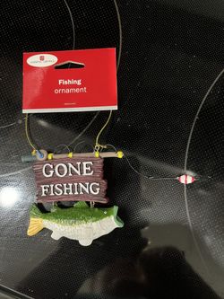 Gone fishing ornament