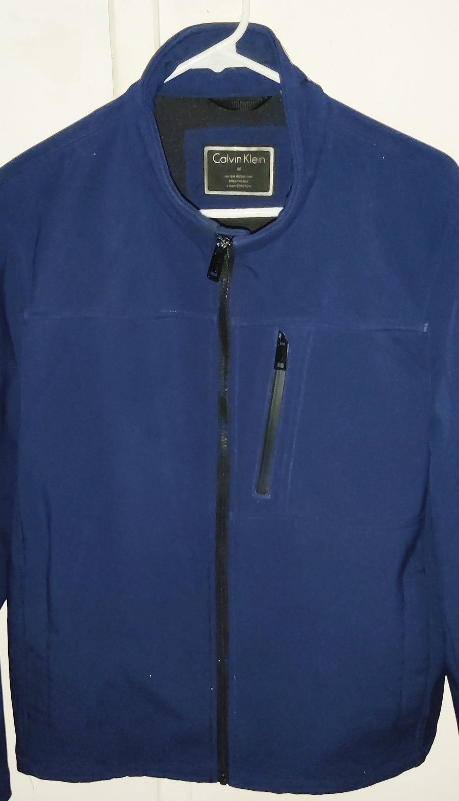 Calvin Klein Men's Medium Zipper Jacket Navy Blue