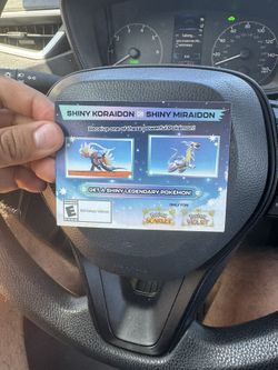 Shiny Miraidon Koraidon Code GameStop Pokemon - Physical PROMO Card- Unused Code