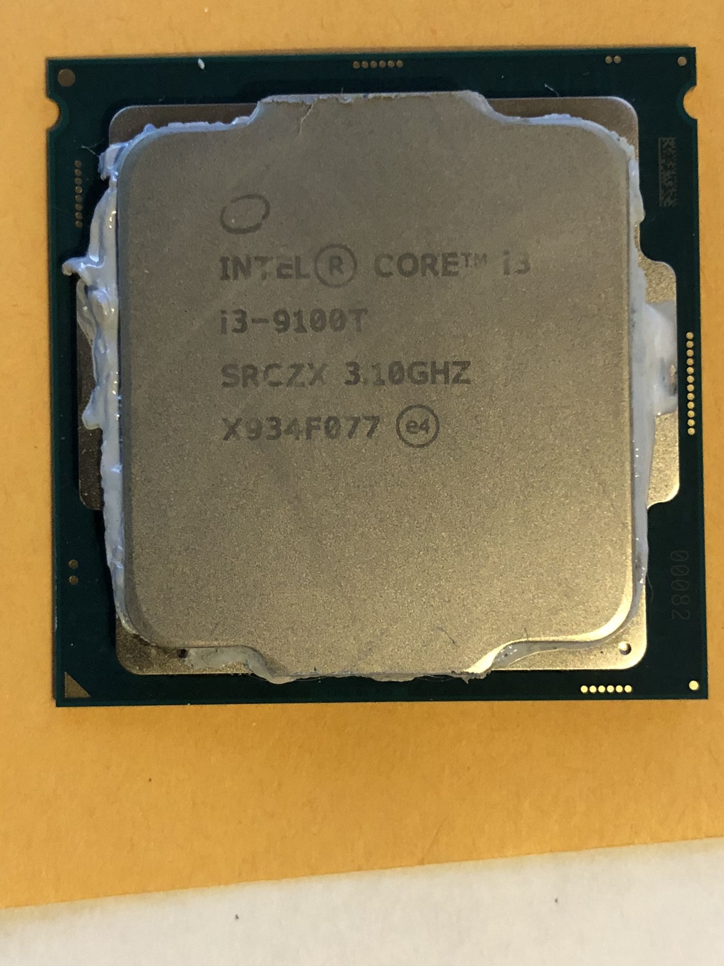 Intel i3 9100T CPU 9th generation