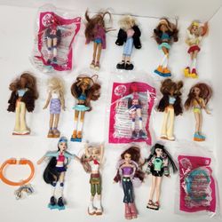 Lot of 17 McDonald's Happy Meal Toys Barbie My Scene Mattel Dolls 