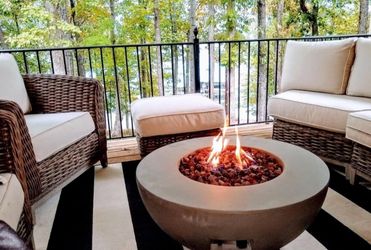 42" Gray Concrete Bowl Fire Pit (New In Box)