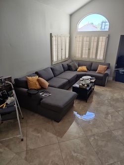 Gray Sectional sofa