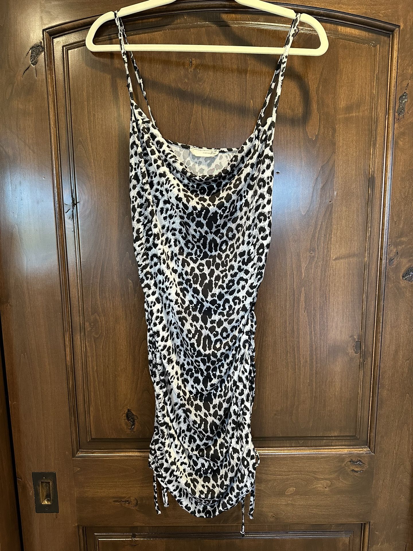 Forever Rose Couture Black Leopard Cinch Dress