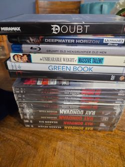 Ray Donavan Dvd Set New in box and misc Dvds