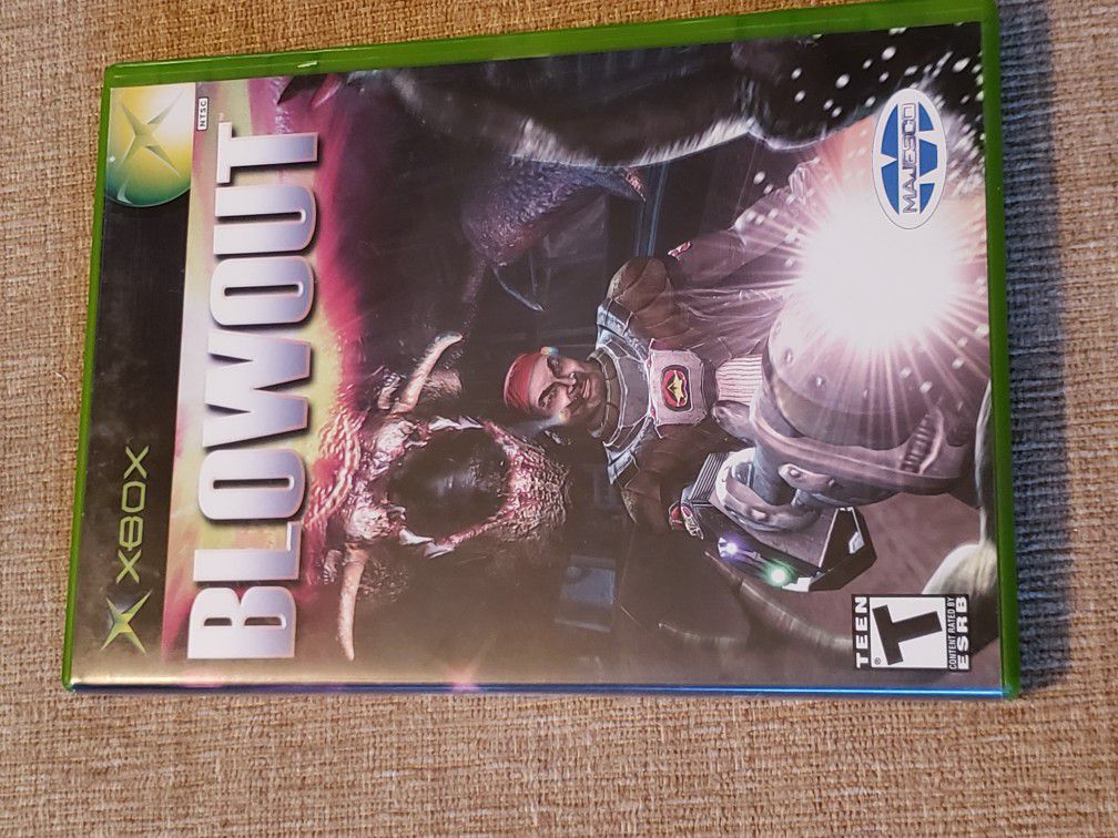 BlowOut (Microsoft Xbox, 2003) Game includes the instruction manual