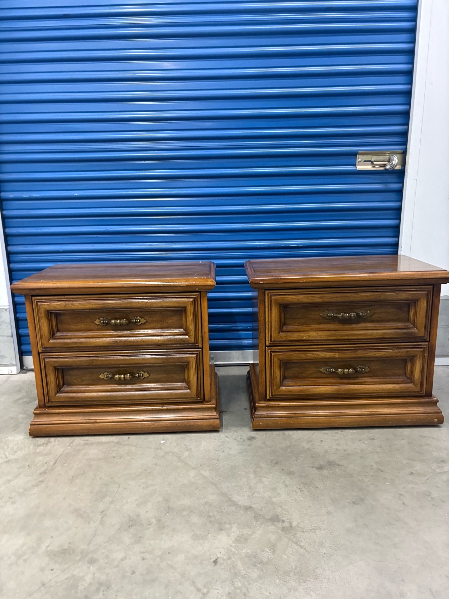 Pair of solid wood nightstands (Bogo Half on equal or lesser value)