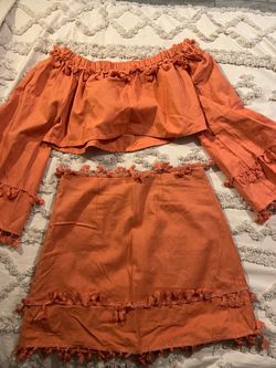 Burnt orange 2 piece set