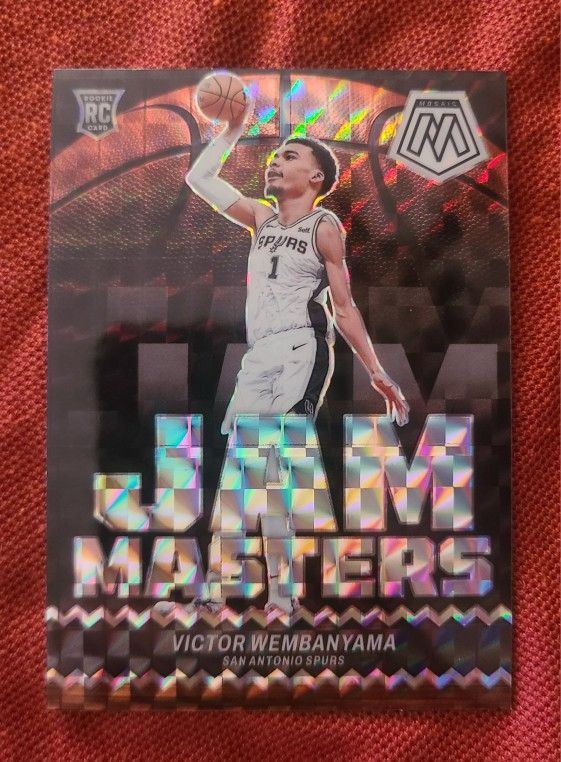 Victor Wembanyama Mosaic Jam Masters Sliver Prizm Rookie Card 