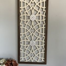 Madison Park Damask Carved Farmhouse Wall Decor 