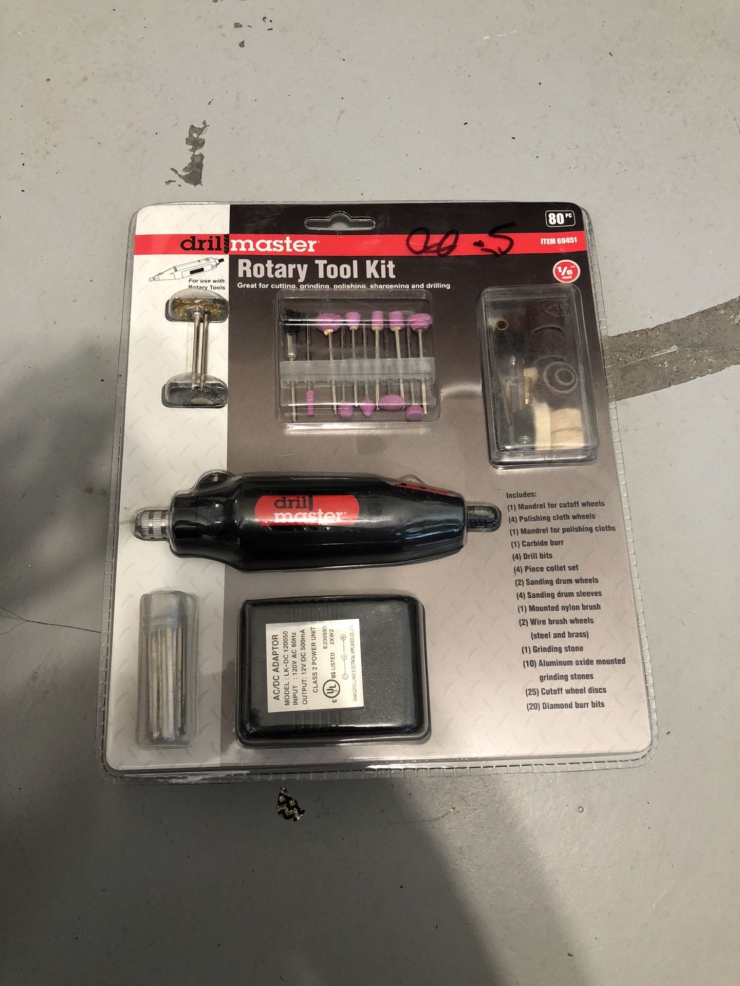 Drill master rotary tool kit