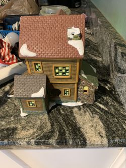 Very old collectible antique Christmas houses