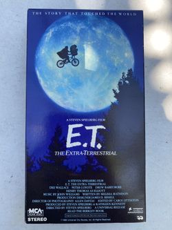 ET The Extra Terrestrial VHS 1982 Rare Green and Black Tape Spielberg
