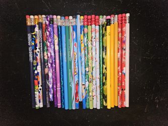 27 Unsharpened Unused Colorful Pencils