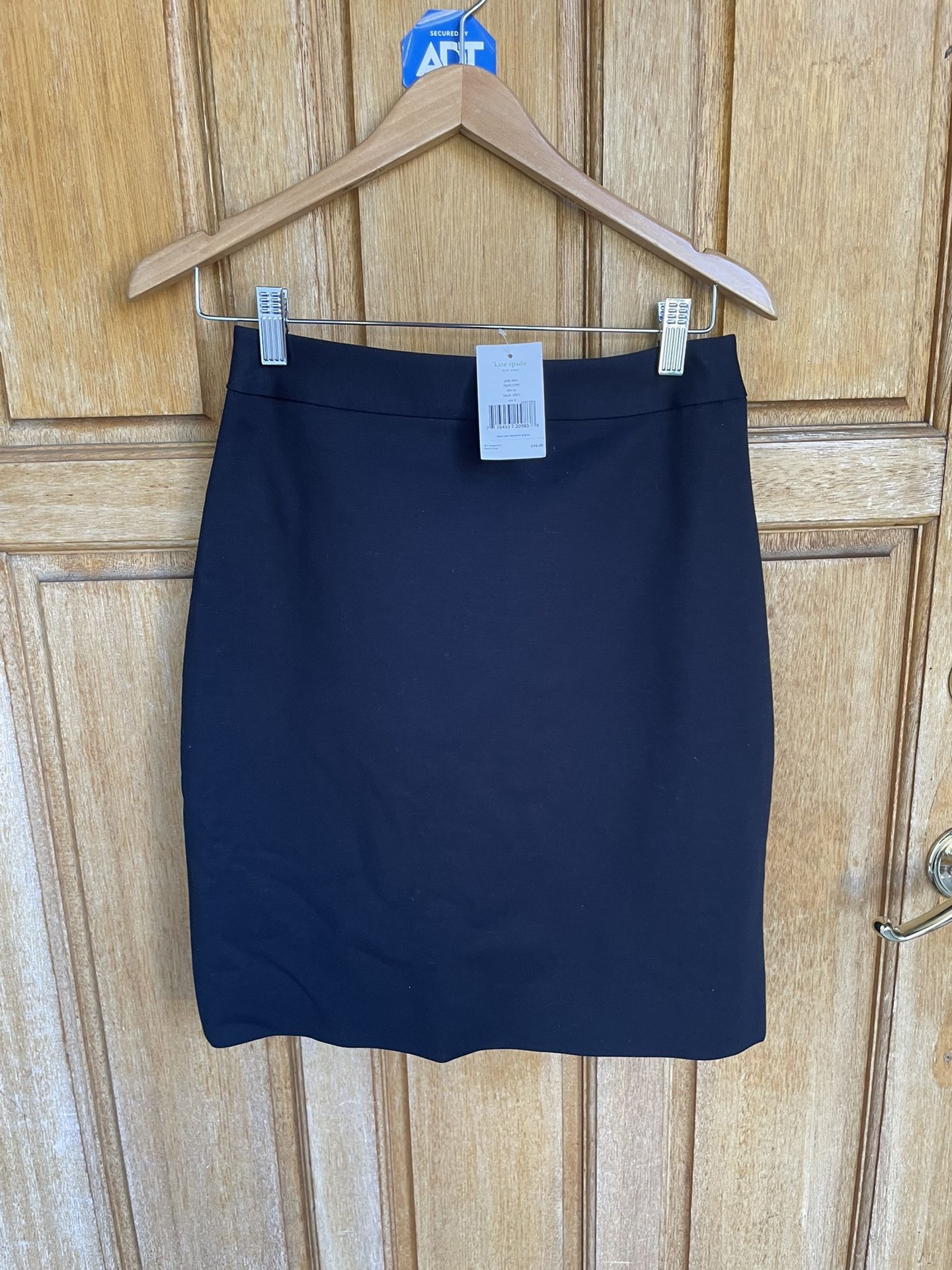 Kate Spade Judy Skirt Black Pencil Skirt Size 4 NJMU1797 NWT $248