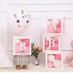 Babyshower Boxes/ Baby Gender Reveal Decoration 