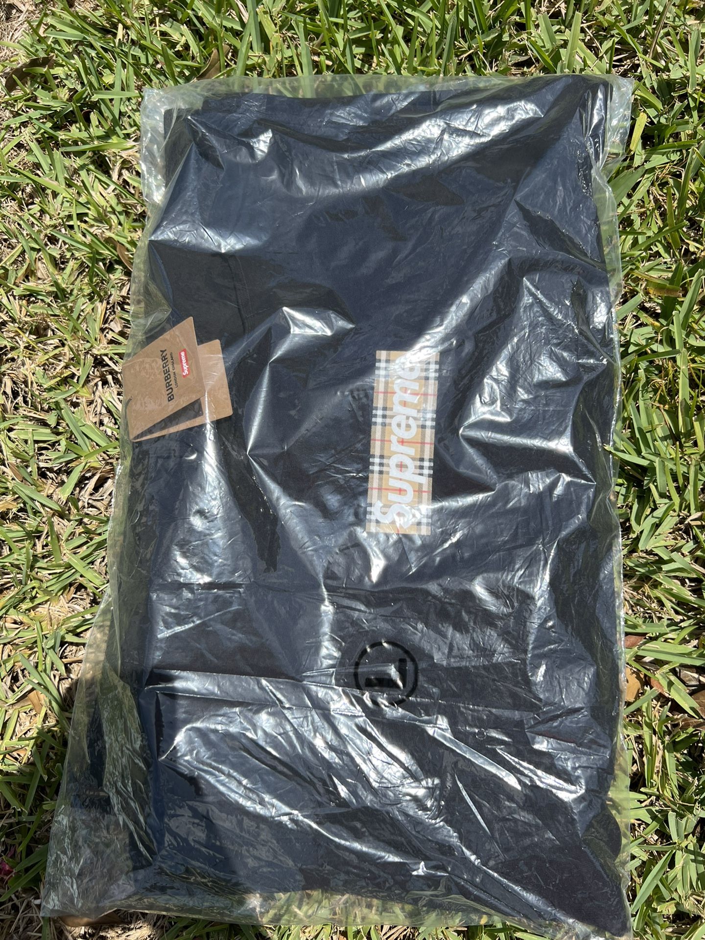 Supreme x Burberry Box Logo Hoodie