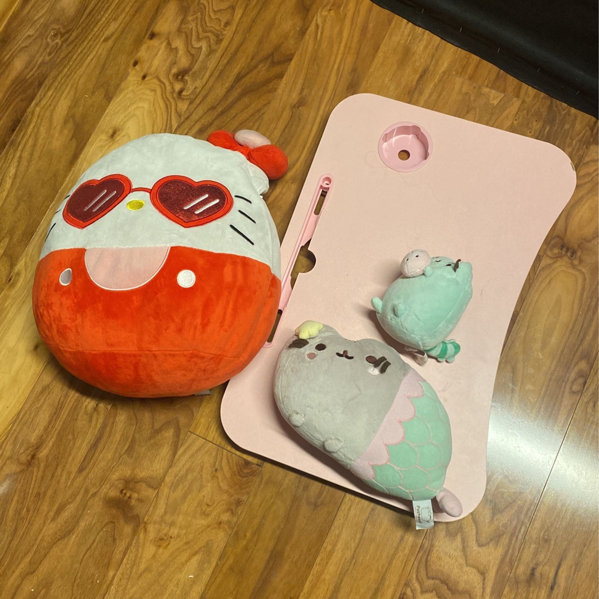 FREE Hello Kitty Squishmallow Two Pusheen Plushies And Lap Tray