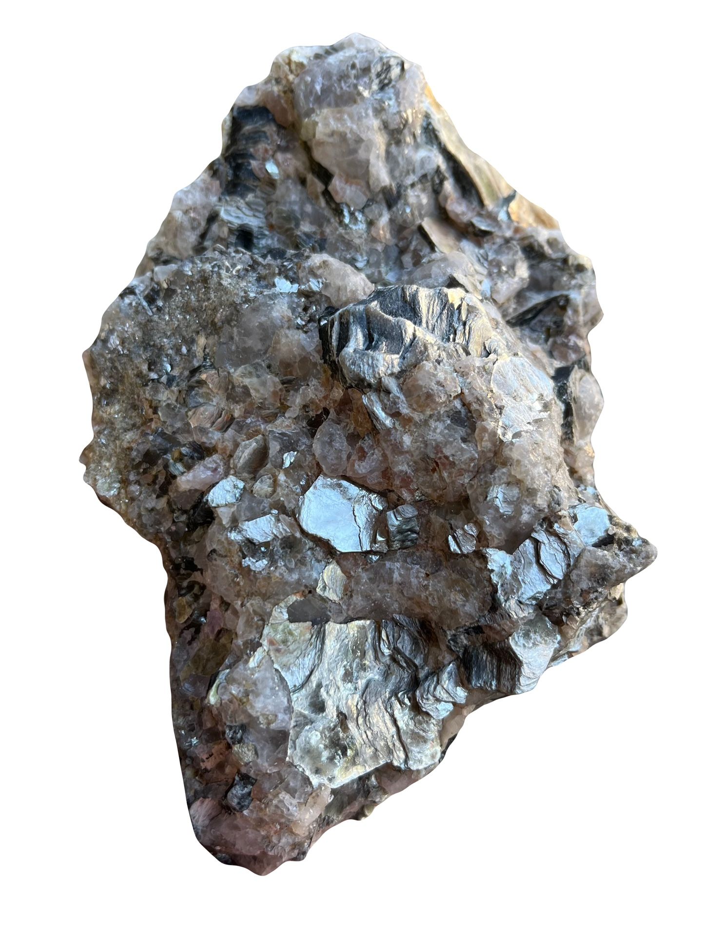 Quartz With Mica Specimen. Rocks Crystals Gemstones Minerals