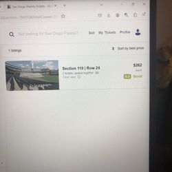 2 Pairs Of Opening Day Padres Tickets ! $70 Cheaper Than Online 