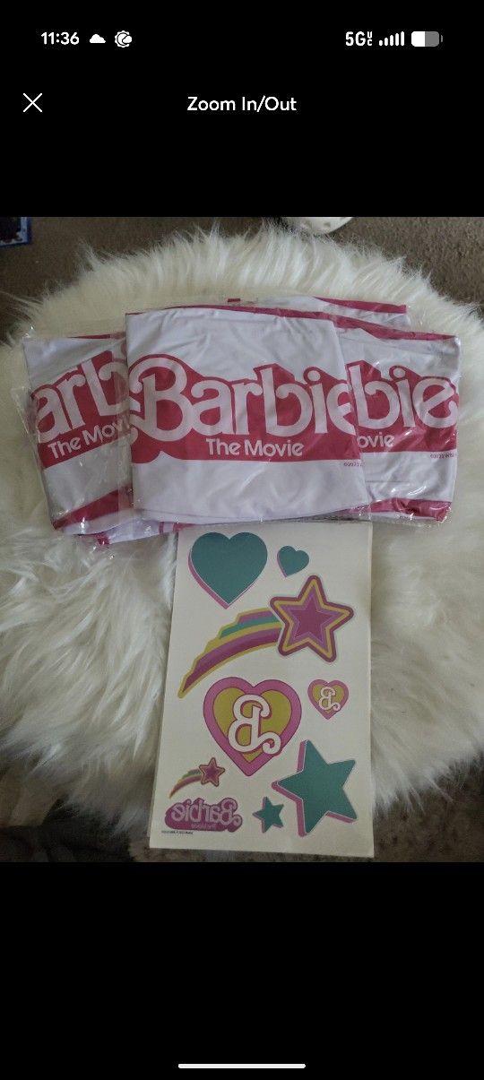 NEW The Barbie Movie Promotional Beach Ball & Sticker Sheet