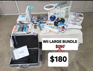 Wii Console and LARGE ACCS BUNDLE