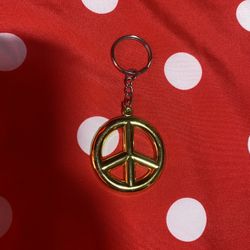 Peace Sign Keychain