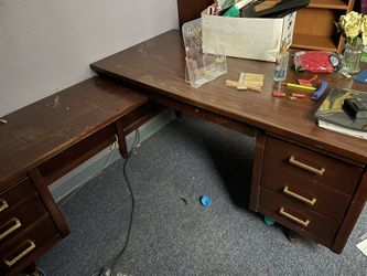 Vintage “L” Shaped Computer/office Desk