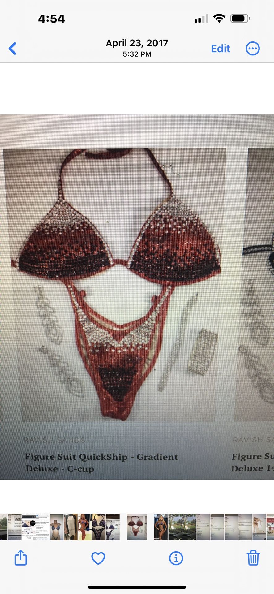 Crystalini Bikini Figure Competition Suit