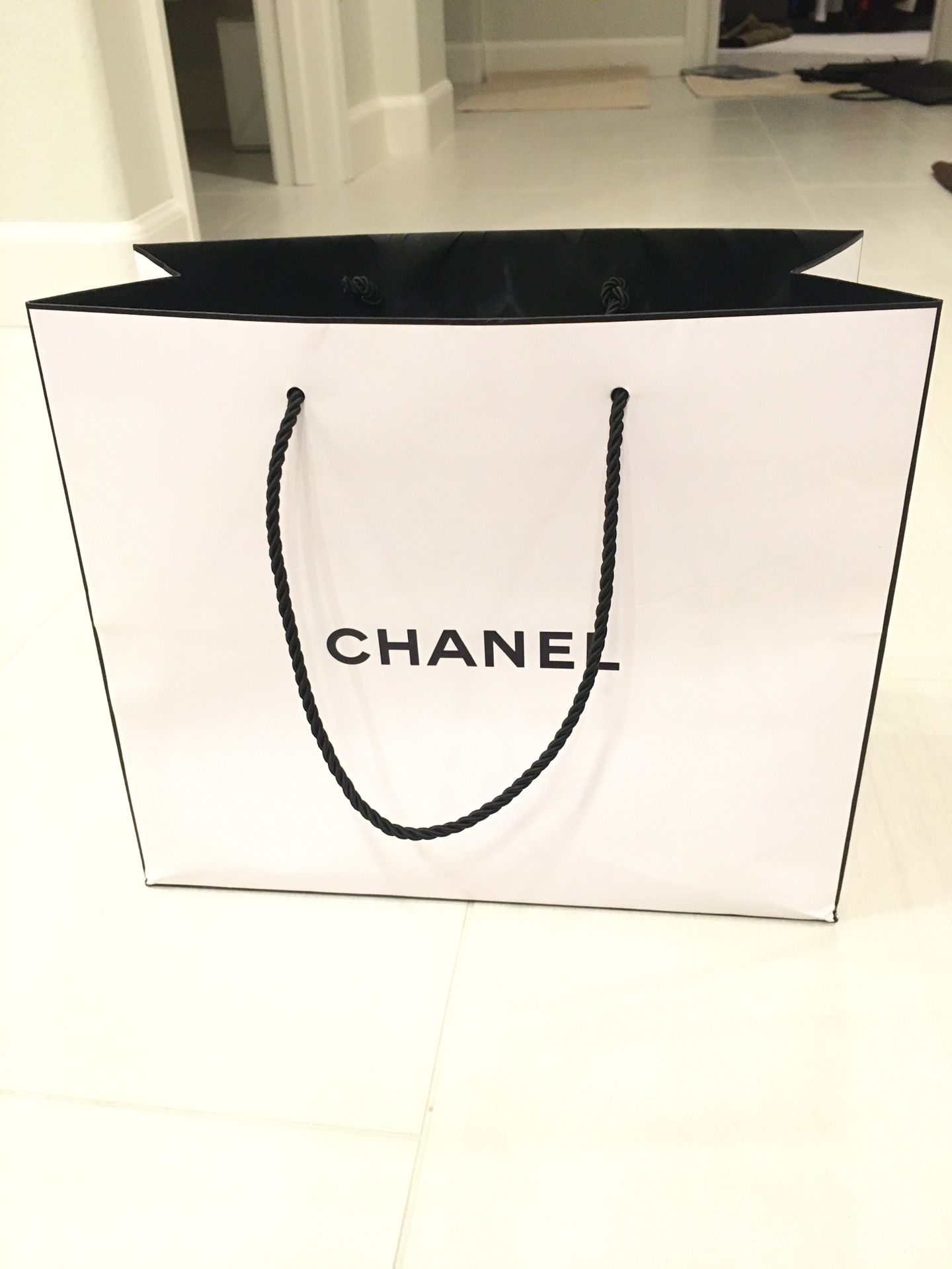 Authentic Chanel shopping bag