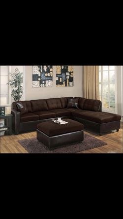 BRAND NEW SECTIONAL WITH OTTOMAN FOR $699!!
