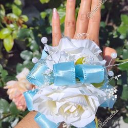 Light Blue Corsage Set ✨ Prom Corsage