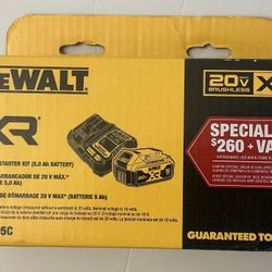 Dewalt 20-Volt Maximum XR 5.0 Ah Battery Pack and Charger