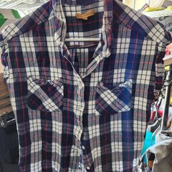 Womens Flannel Sleeveless Top By Jachs Girlfriend