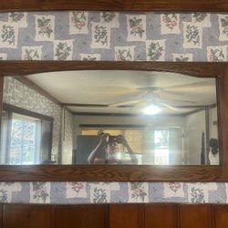 Oak Framed mirror 