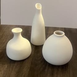 Small Ceramic Vase Set Of 11, Mini Pottery Vases