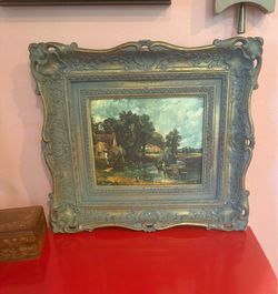 Vintage MCM “The Hay Wain” by John Constable 1970 Illinois Moulding Company